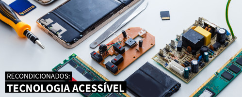 Ilustração do artigo Recondicionados: Tecnologia Acessível