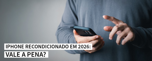Ilustração do artigo iPhone Recondicionado em 2026: Vale a Pena?