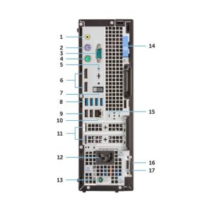 Vista alternativa de Desktop Dell OptiPlex 7060 Core i5-8ªGen 8Gb 250Gb SSD Win11Pro